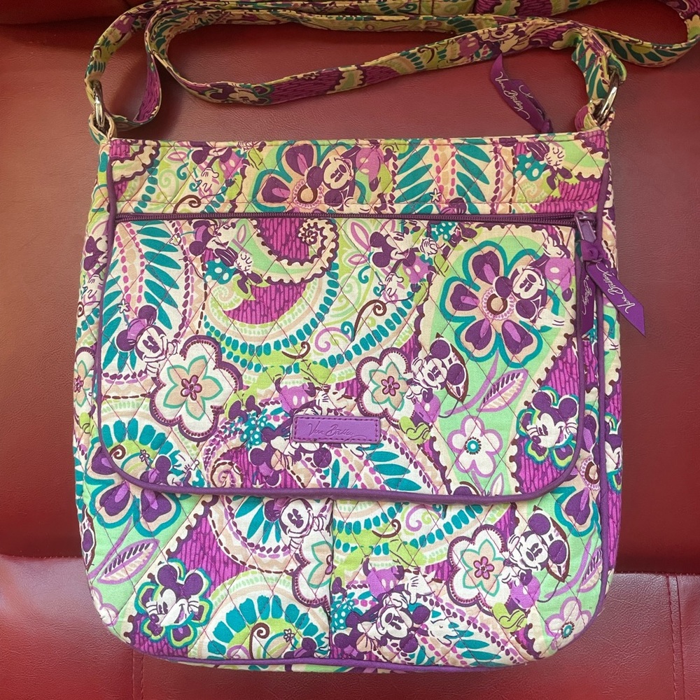 Vera Bradley Mailbag in Plums Up Mickey Disney Parks pattern